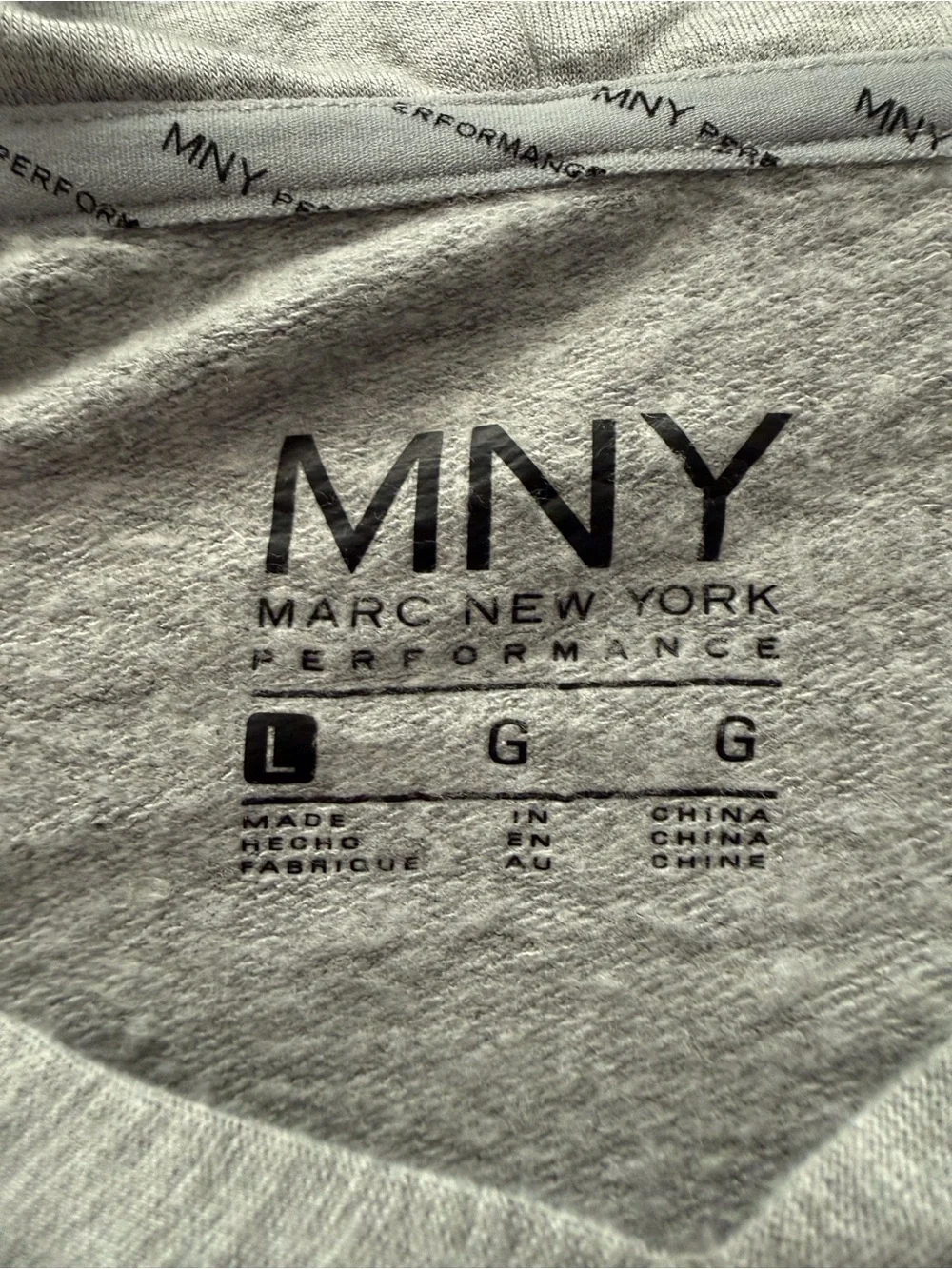Marc New York Light Gray Performance Pullover with bead appliqué - Picture 4 of 5